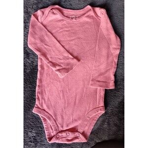 shirt 9 month Carter's girl long sleeve Pink with Hearts In Knit baby